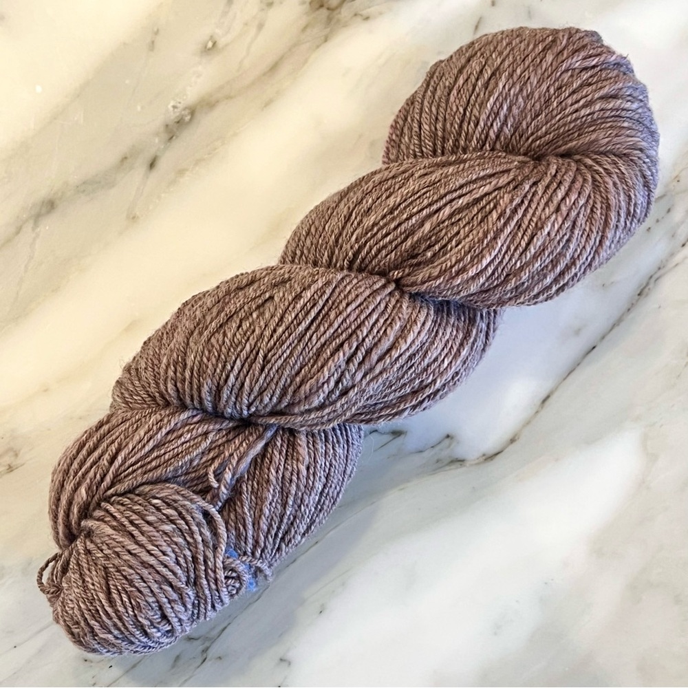 Handspun 100% Merino Wool Medium Weight Yarn in Rosy Brown